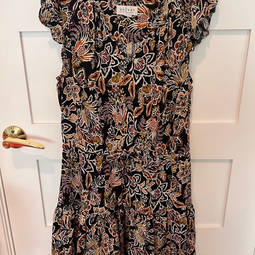 Velvet by Graham & Spencer Multicolor Patterned Dress